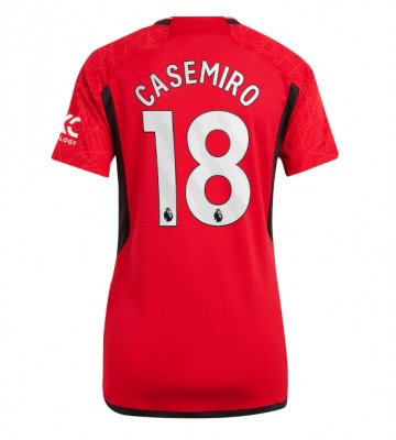 Manchester United Casemiro #18 Hjemmebanetrøje Dame 2023-24 Kort ærmer